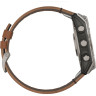 Смарт-часы GARMIN FENIX 8 AMOLED 51 мм SAPPHIRE TITANIUM WITH CHESTNUT LEATHER BAND 010-02905-40